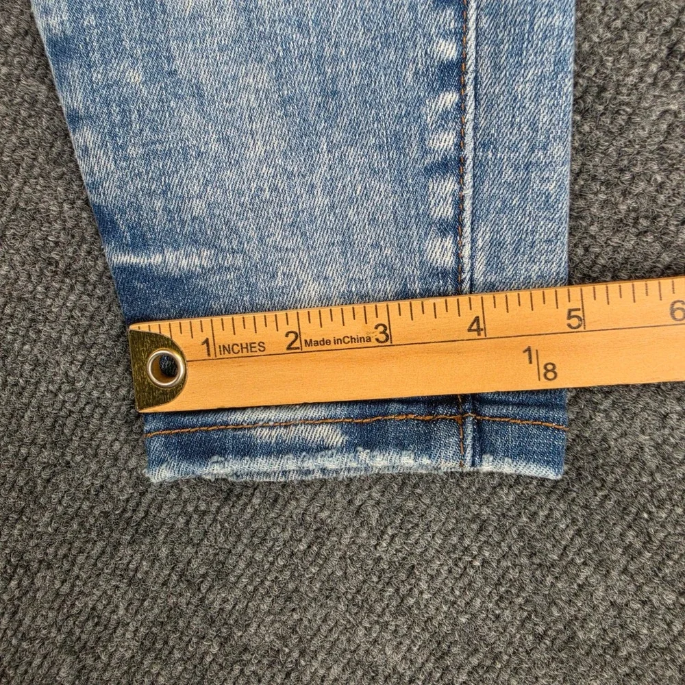 Judy Blue Skinny Fit Jeans Women's 7/ 28 High Rise Acid Wash Stretch Denim Blue